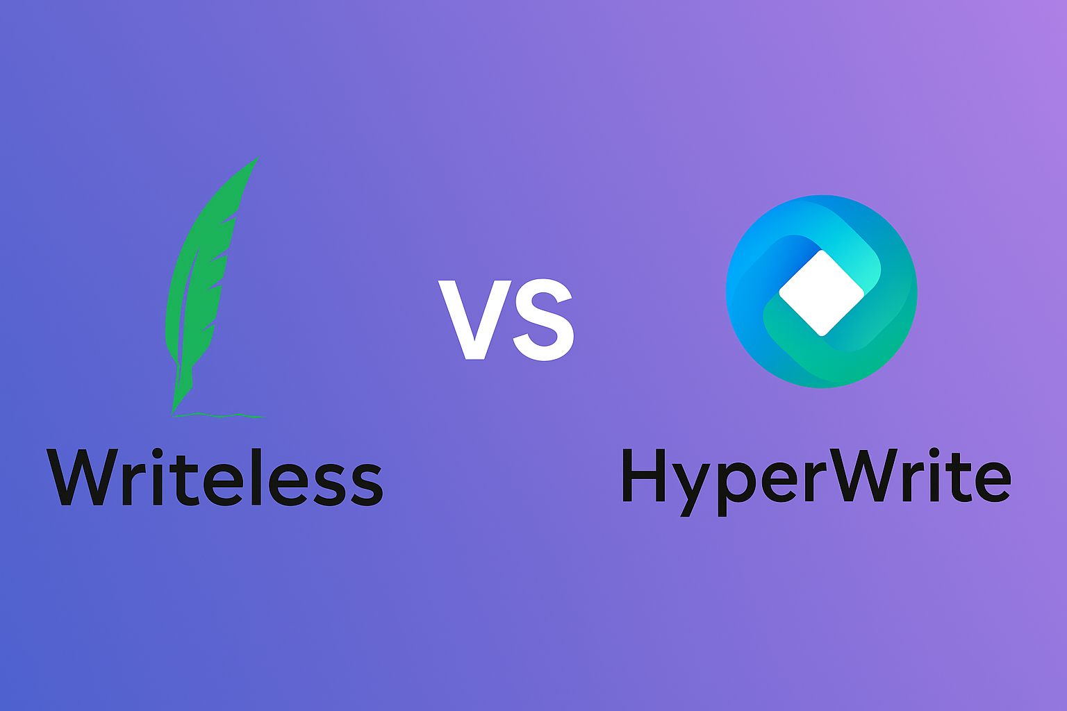 Writeless vs HyperWrite (2025): Key Differences, Features Compared